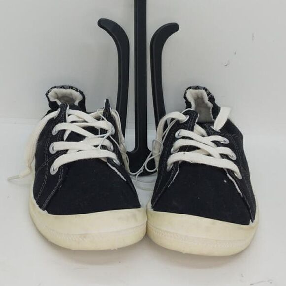 Mod Pole Womens NEW Designer Black Laceup Sneakers - sz. 6 - Picture 2 of 6